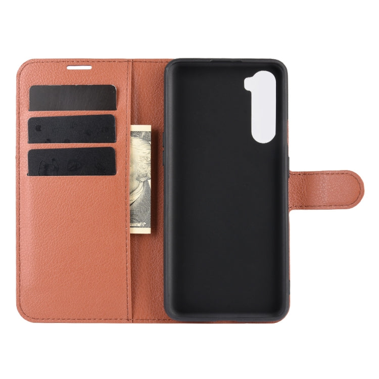 For OnePlus Nord Litchi Texture Horizontal Flip Protective Case with Holder & Card Slots & Wallet