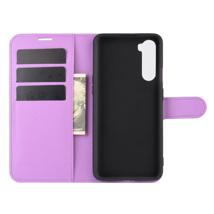 For OnePlus Nord Litchi Texture Horizontal Flip Protective Case with Holder & Card Slots & Wallet