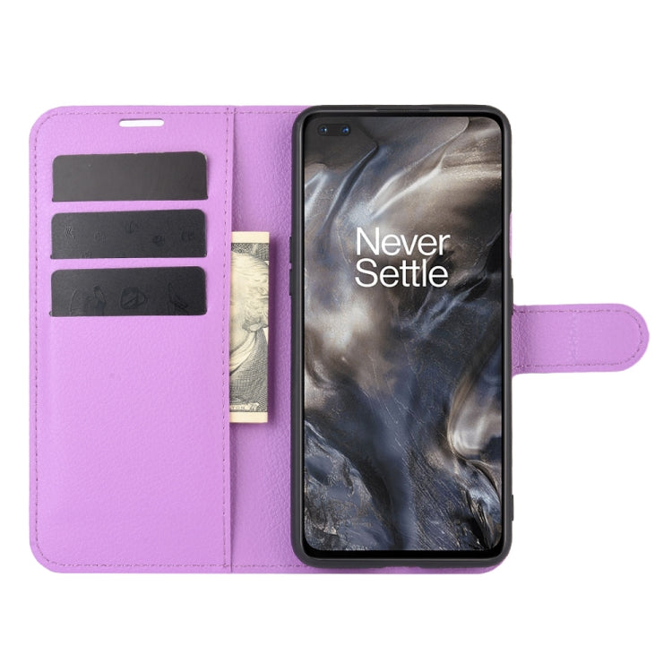 For OnePlus Nord Litchi Texture Horizontal Flip Protective Case with Holder & Card Slots & Wallet