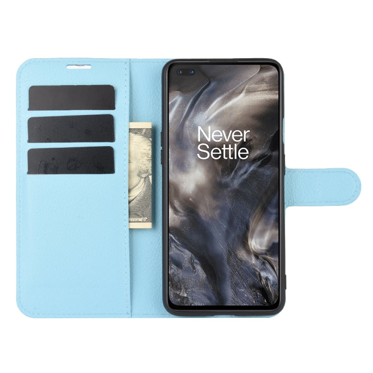 For OnePlus Nord Litchi Texture Horizontal Flip Protective Case with Holder & Card Slots & Wallet