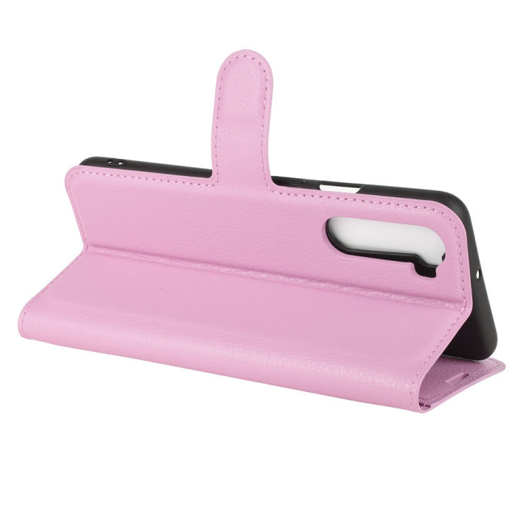 For OnePlus Nord Litchi Texture Horizontal Flip Protective Case with Holder & Card Slots & Wallet