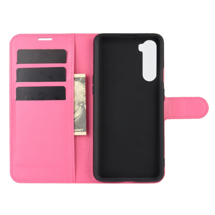 For OnePlus Nord Litchi Texture Horizontal Flip Protective Case with Holder & Card Slots & Wallet