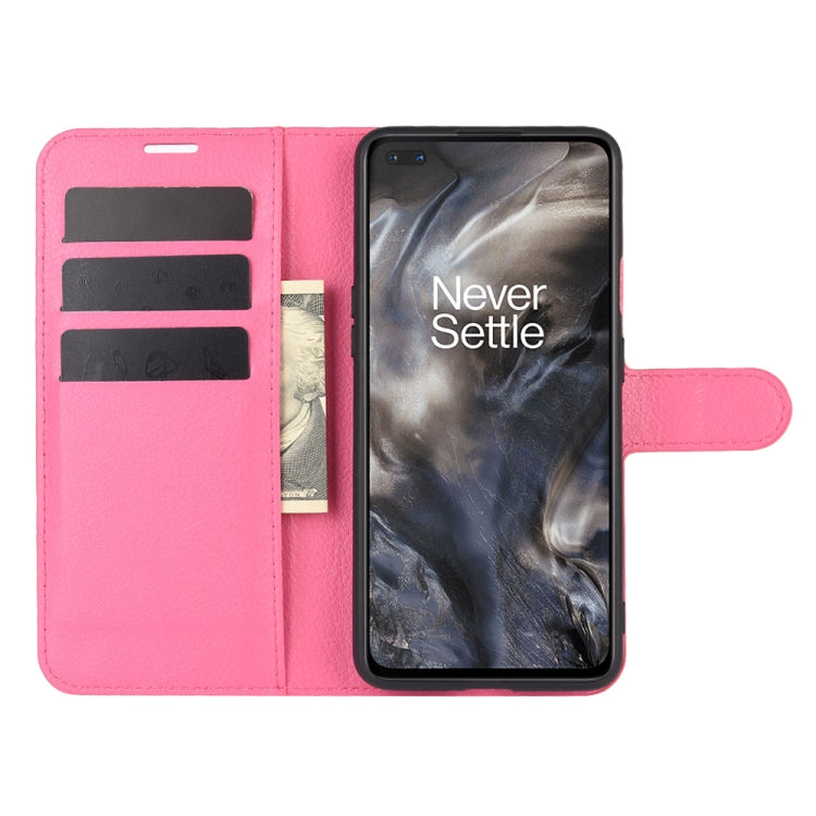 For OnePlus Nord Litchi Texture Horizontal Flip Protective Case with Holder & Card Slots & Wallet