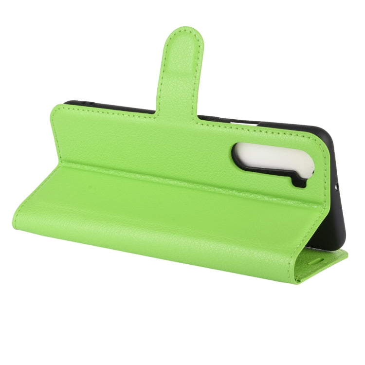 For OnePlus Nord Litchi Texture Horizontal Flip Protective Case with Holder & Card Slots & Wallet