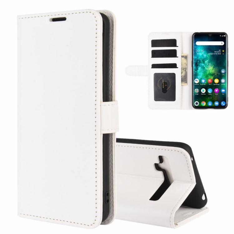 For TCL 10 Pro R64 Texture Single Horizontal Flip Protective Case with Holder & Card Slots & Wallet& Photo Frame