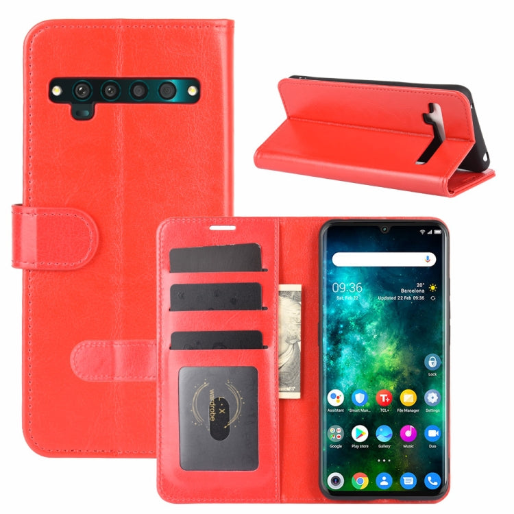 For TCL 10 Pro R64 Texture Single Horizontal Flip Protective Case with Holder & Card Slots & Wallet& Photo Frame
