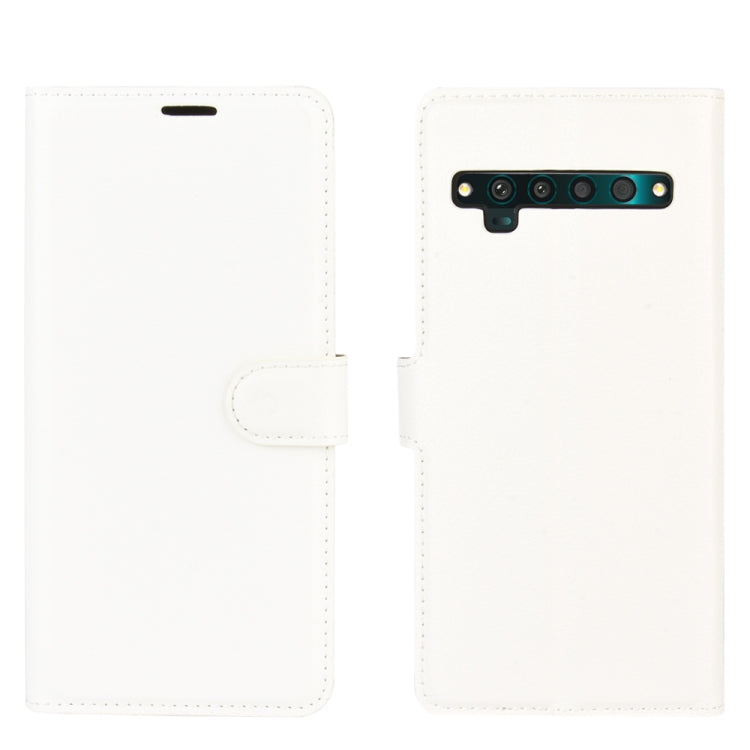 For TCL 10 Pro Litchi Texture Horizontal Flip Protective Case with Holder & Card Slots & Wallet