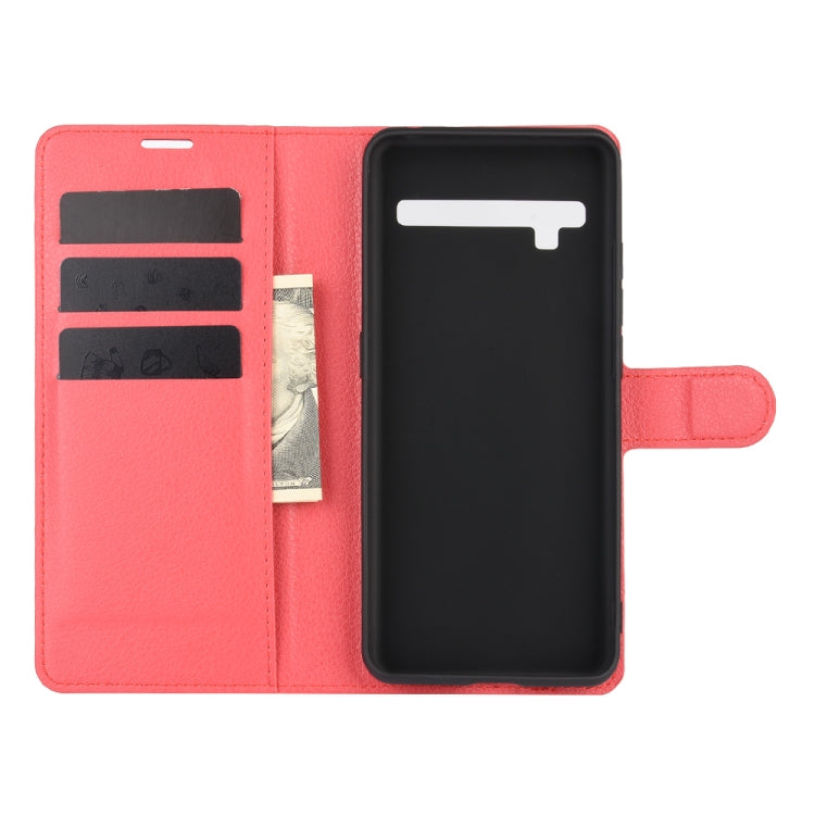 For TCL 10 Pro Litchi Texture Horizontal Flip Protective Case with Holder & Card Slots & Wallet