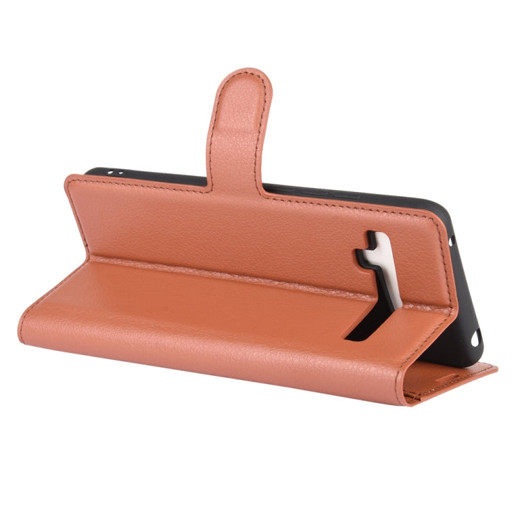 For TCL 10 Pro Litchi Texture Horizontal Flip Protective Case with Holder & Card Slots & Wallet