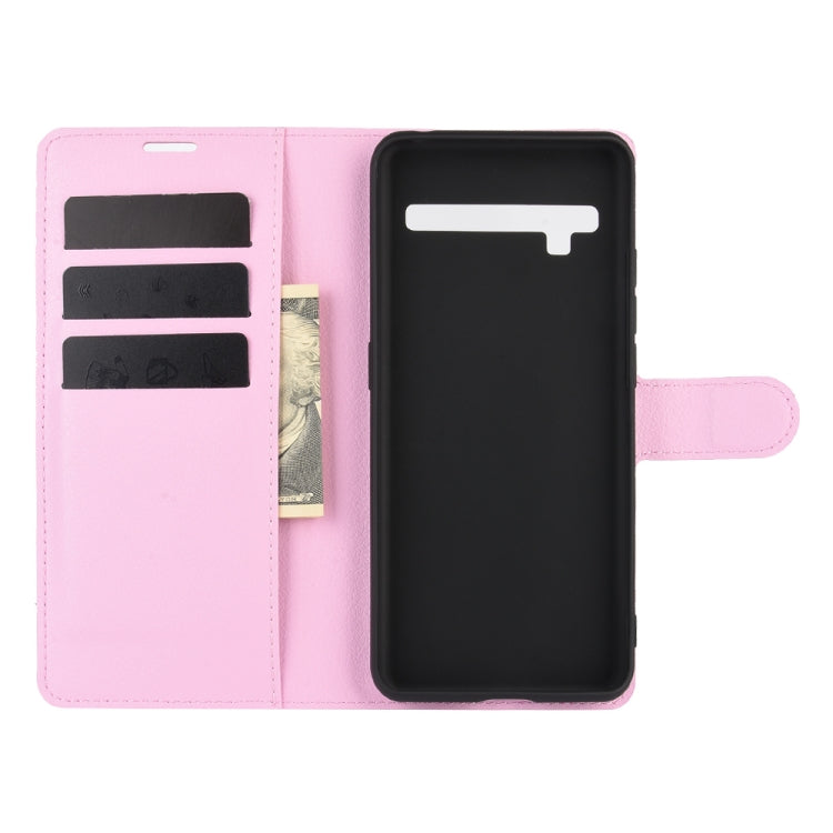 For TCL 10 Pro Litchi Texture Horizontal Flip Protective Case with Holder & Card Slots & Wallet