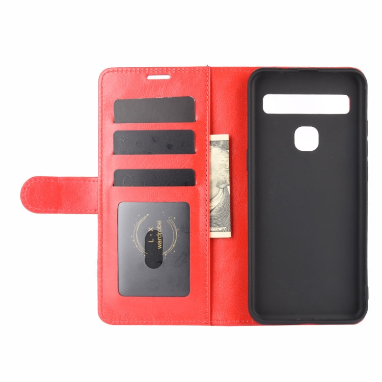 For TCL 10L R64 Texture Single Horizontal Flip Protective Case with Holder & Card Slots & Wallet& Photo Frame
