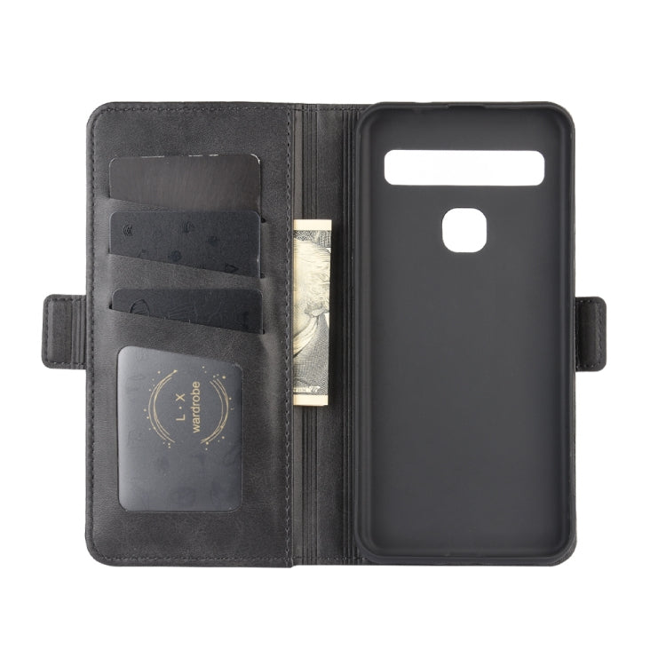 For TCL 10L Dual-side Magnetic Buckle Horizontal Flip Leather Case with Holder & Card Slots & Wallet