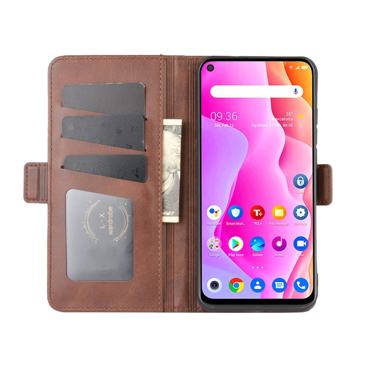 For TCL 10L Dual-side Magnetic Buckle Horizontal Flip Leather Case with Holder & Card Slots & Wallet
