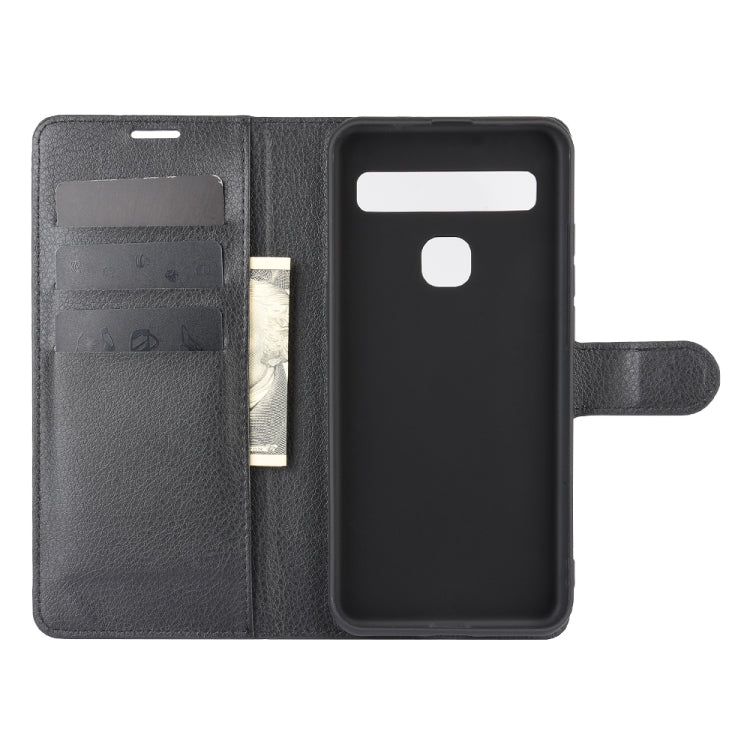For TCL 10L Litchi Texture Horizontal Flip Protective Case with Holder & Card Slots & Wallet