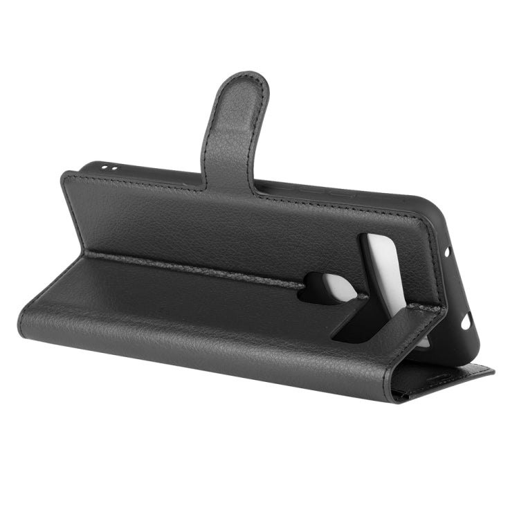 For TCL 10L Litchi Texture Horizontal Flip Protective Case with Holder & Card Slots & Wallet