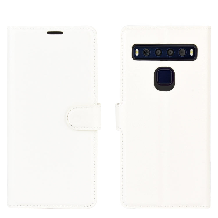 For TCL 10L Litchi Texture Horizontal Flip Protective Case with Holder & Card Slots & Wallet