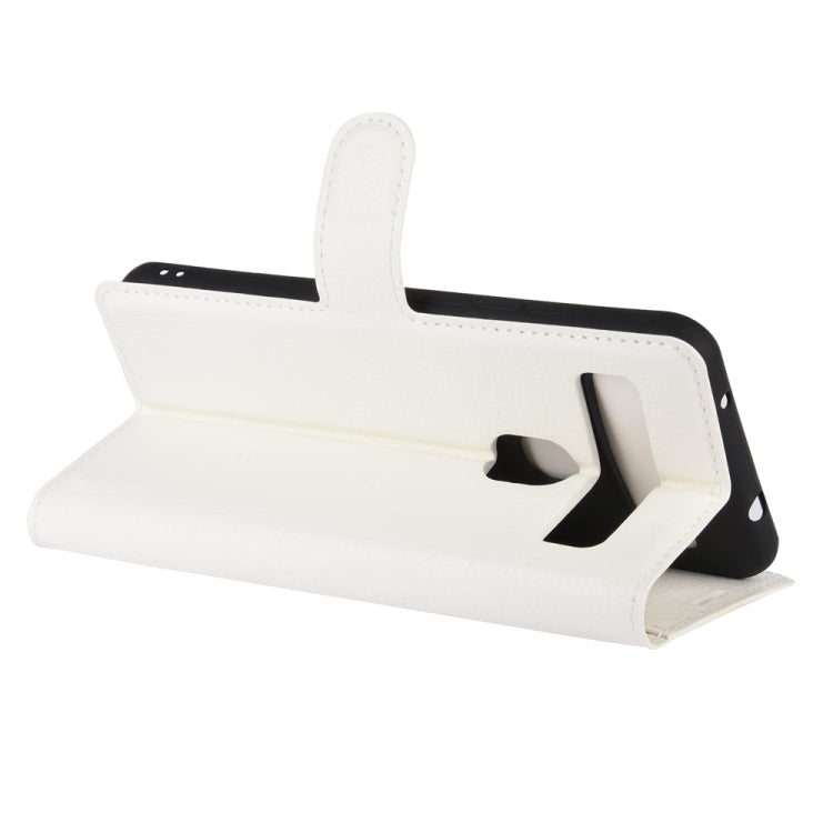 For TCL 10L Litchi Texture Horizontal Flip Protective Case with Holder & Card Slots & Wallet