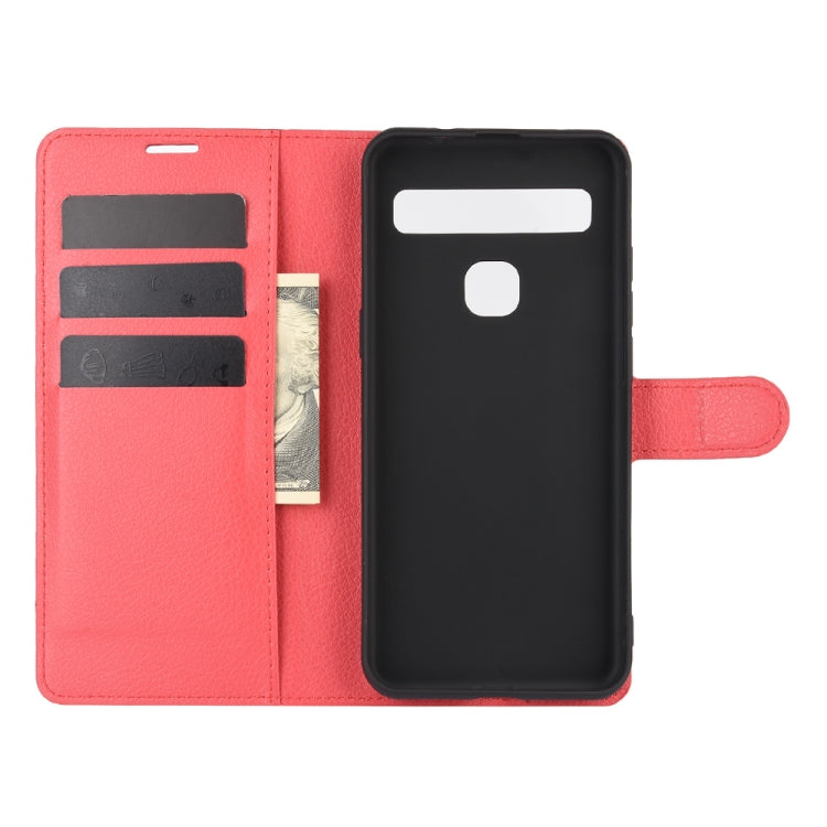 For TCL 10L Litchi Texture Horizontal Flip Protective Case with Holder & Card Slots & Wallet