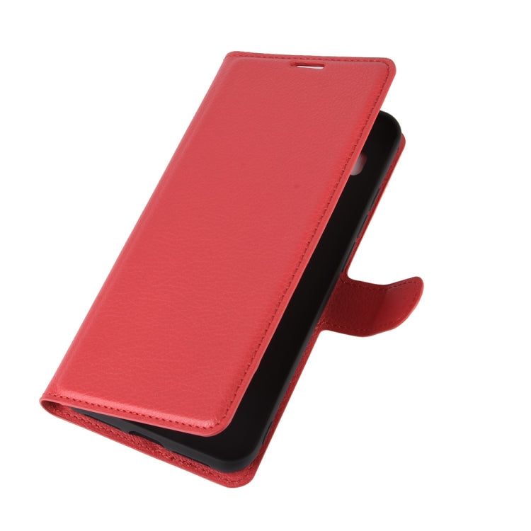 For TCL 10L Litchi Texture Horizontal Flip Protective Case with Holder & Card Slots & Wallet