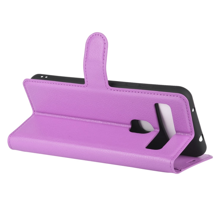 For TCL 10L Litchi Texture Horizontal Flip Protective Case with Holder & Card Slots & Wallet