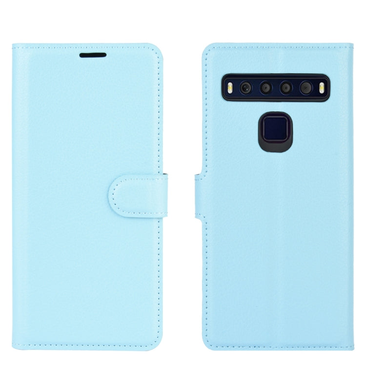 For TCL 10L Litchi Texture Horizontal Flip Protective Case with Holder & Card Slots & Wallet