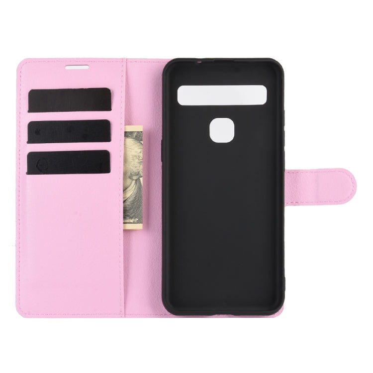 For TCL 10L Litchi Texture Horizontal Flip Protective Case with Holder & Card Slots & Wallet