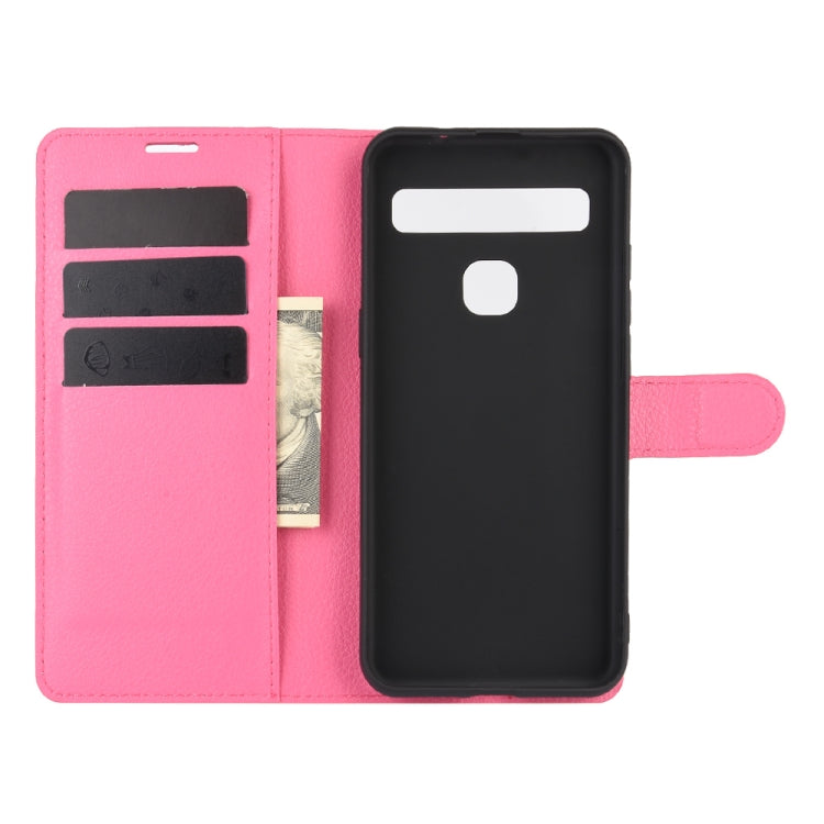 For TCL 10L Litchi Texture Horizontal Flip Protective Case with Holder & Card Slots & Wallet