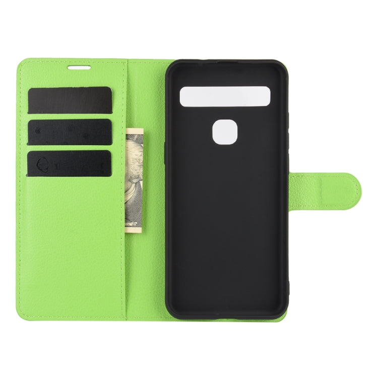 For TCL 10L Litchi Texture Horizontal Flip Protective Case with Holder & Card Slots & Wallet
