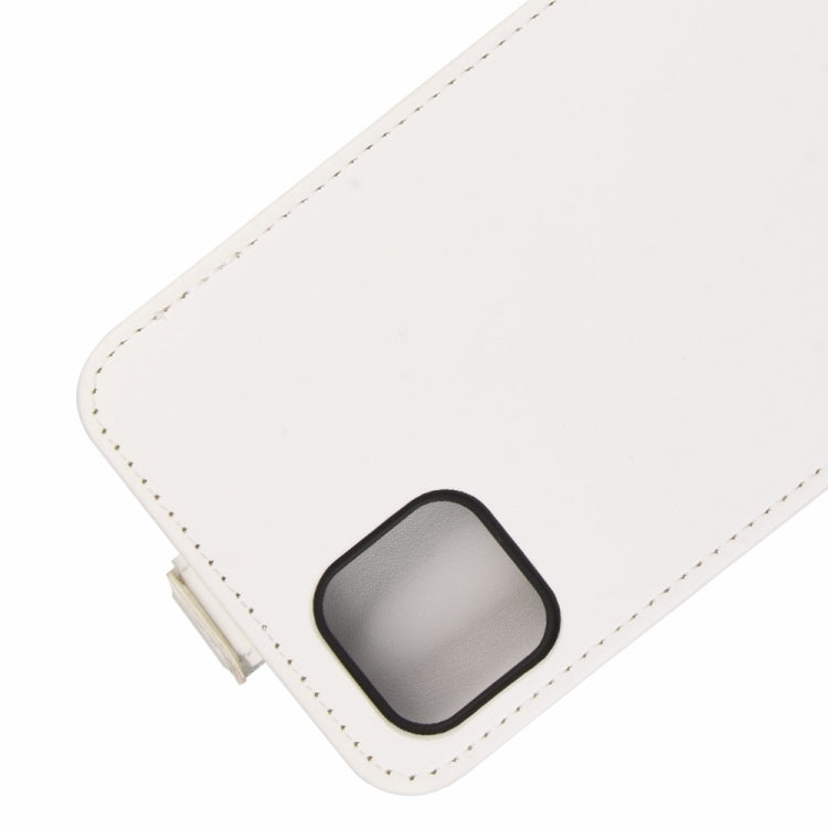 For OPPO Realme C11 R64 Texture Single Vertical Flip Leather Protective Case with Card Slots & Photo Frame(White)