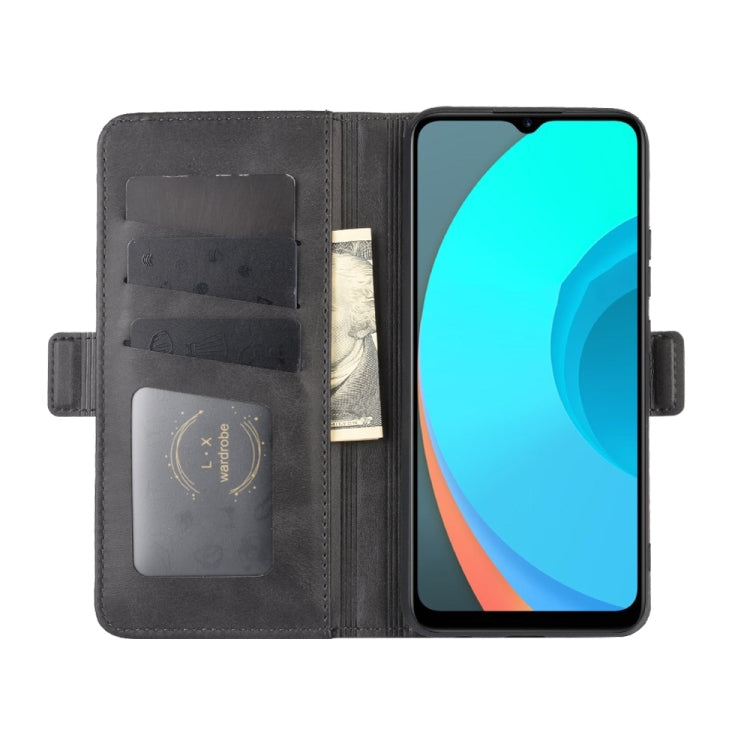 For OPPO Realme C11 Dual-side Magnetic Buckle Horizontal Flip Leather Case with Holder & Card Slots & Wallet
