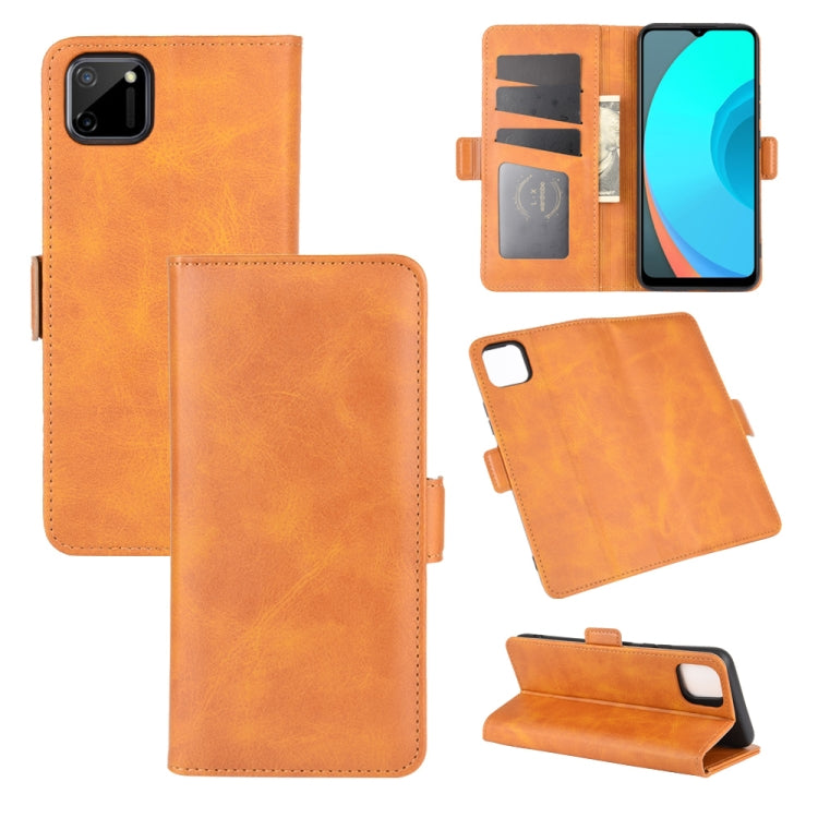 For OPPO Realme C11 Dual-side Magnetic Buckle Horizontal Flip Leather Case with Holder & Card Slots & Wallet