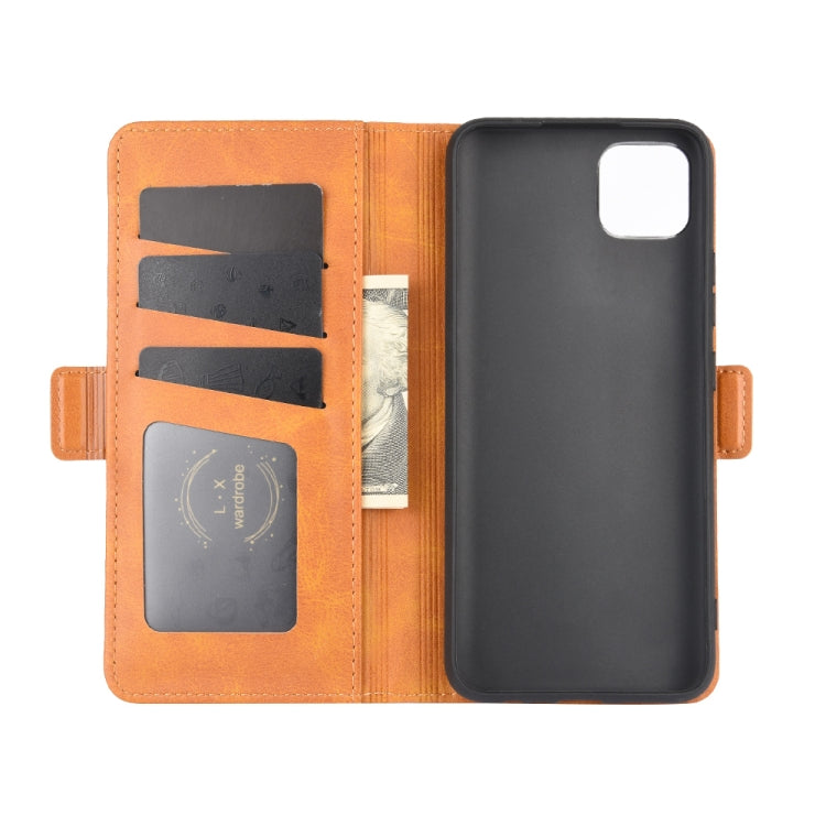 For OPPO Realme C11 Dual-side Magnetic Buckle Horizontal Flip Leather Case with Holder & Card Slots & Wallet