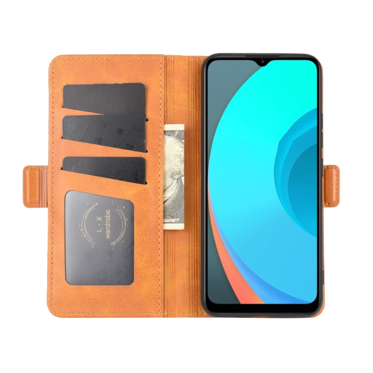 For OPPO Realme C11 Dual-side Magnetic Buckle Horizontal Flip Leather Case with Holder & Card Slots & Wallet