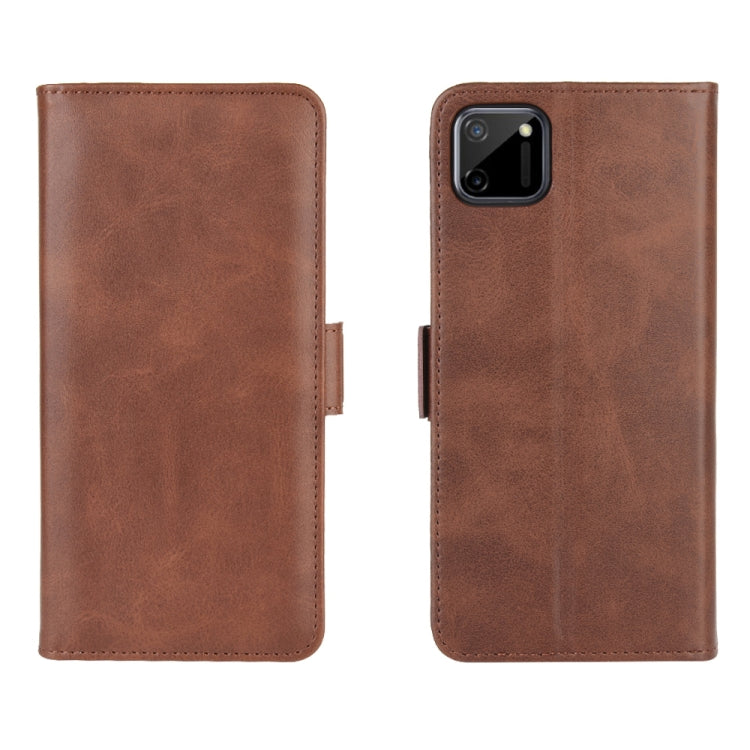 For OPPO Realme C11 Dual-side Magnetic Buckle Horizontal Flip Leather Case with Holder & Card Slots & Wallet