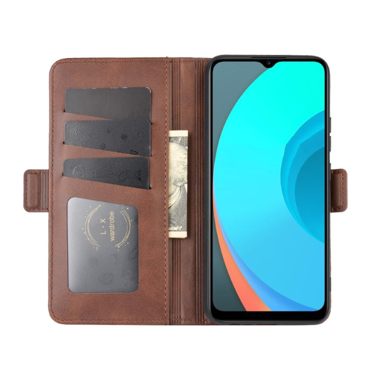 For OPPO Realme C11 Dual-side Magnetic Buckle Horizontal Flip Leather Case with Holder & Card Slots & Wallet
