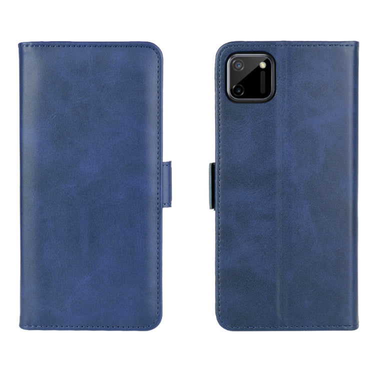 For OPPO Realme C11 Dual-side Magnetic Buckle Horizontal Flip Leather Case with Holder & Card Slots & Wallet