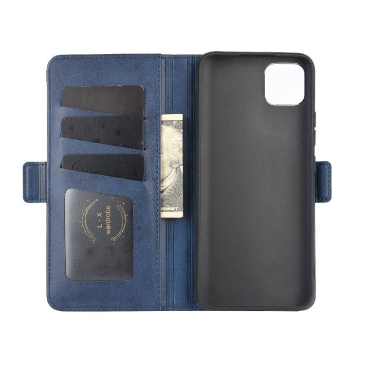 For OPPO Realme C11 Dual-side Magnetic Buckle Horizontal Flip Leather Case with Holder & Card Slots & Wallet