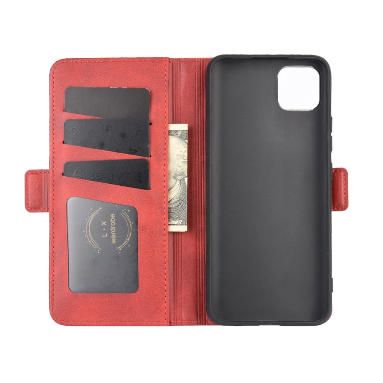For OPPO Realme C11 Dual-side Magnetic Buckle Horizontal Flip Leather Case with Holder & Card Slots & Wallet