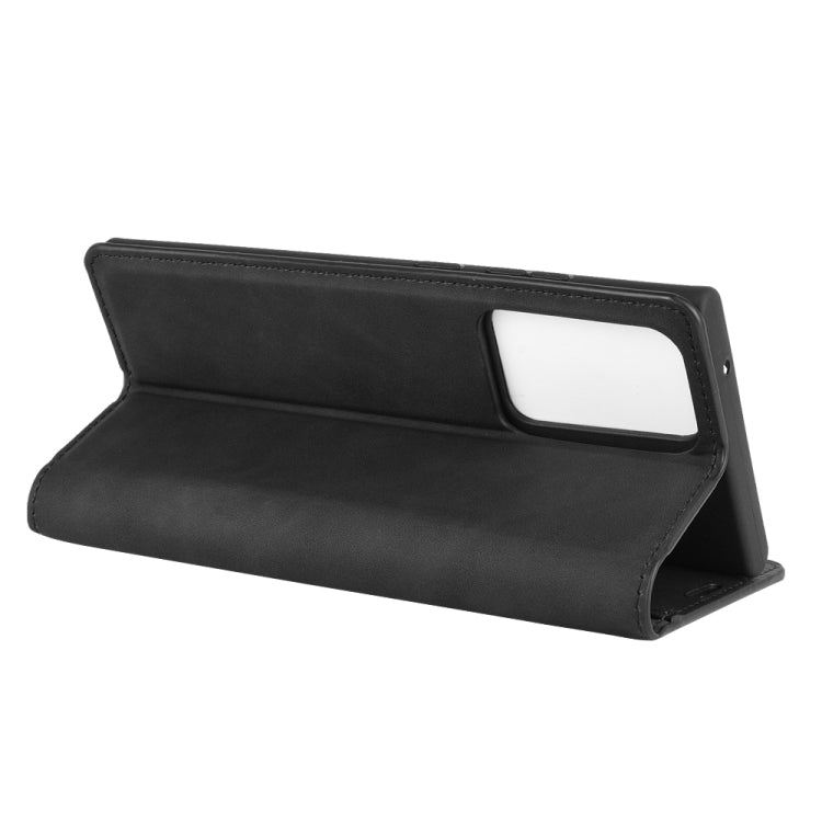 For Samsung Galaxy Note20 Ultra Retro-skin Business Magnetic Suction Leather Case with Holder & Card Slots & Wallet