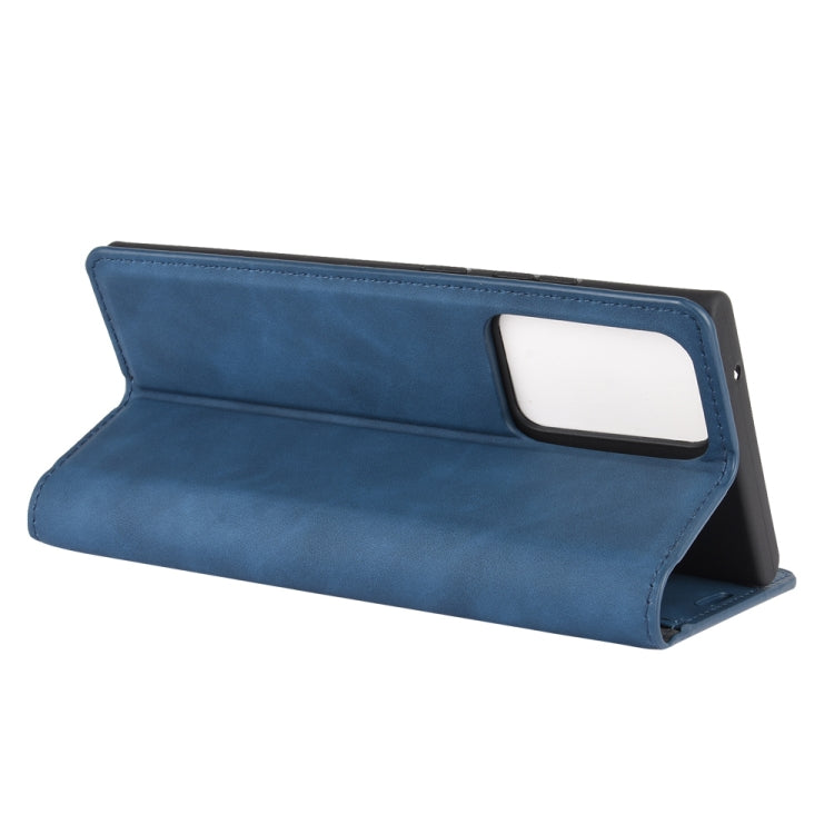 For Samsung Galaxy Note20 Ultra Retro-skin Business Magnetic Suction Leather Case with Holder & Card Slots & Wallet