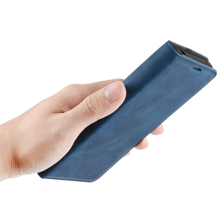 For Samsung Galaxy Note20 Ultra Retro-skin Business Magnetic Suction Leather Case with Holder & Card Slots & Wallet