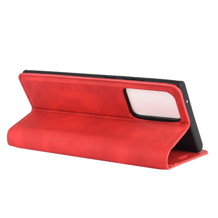 For Samsung Galaxy Note20 Ultra Retro-skin Business Magnetic Suction Leather Case with Holder & Card Slots & Wallet