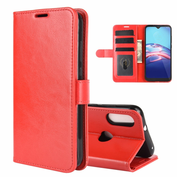 For Motorola Moto E 2020 R64 Texture Single Horizontal Flip Protective Case with Holder & Card Slots & Wallet& Photo Frame