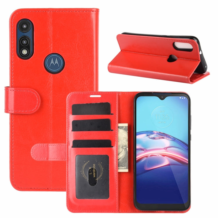 For Motorola Moto E 2020 R64 Texture Single Horizontal Flip Protective Case with Holder & Card Slots & Wallet& Photo Frame