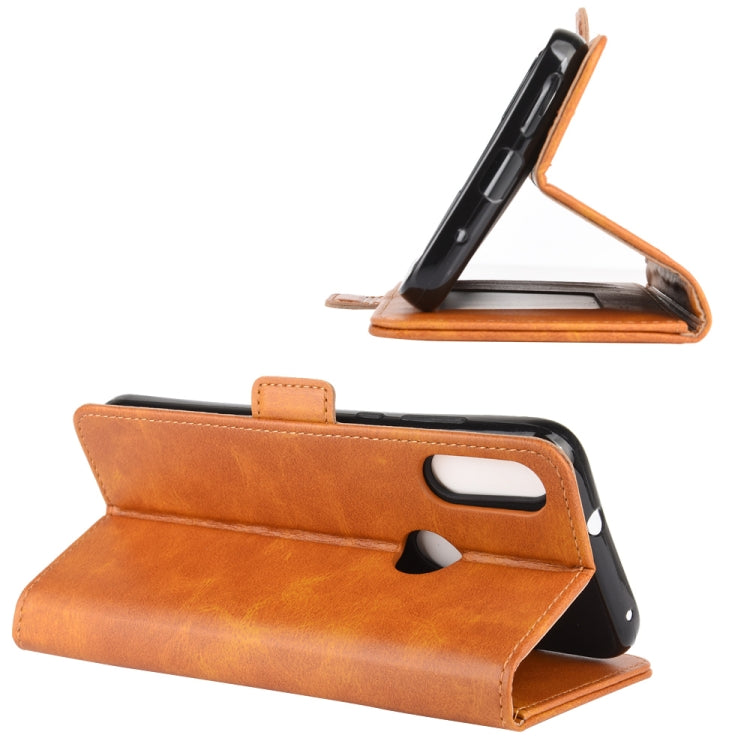 For Motorola Moto E 2020 Dual-side Magnetic Buckle Horizontal Flip Leather Case with Holder & Card Slots & Wallet