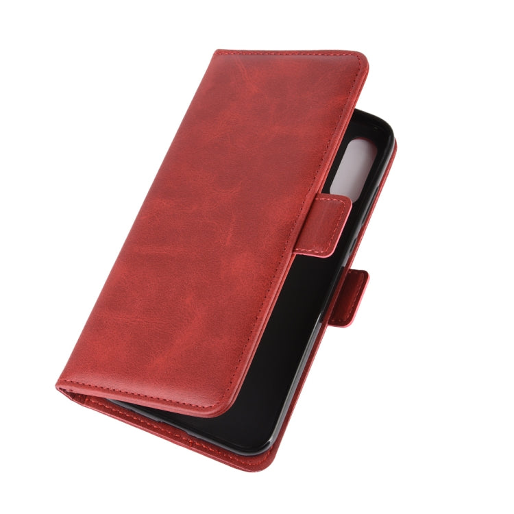 For Motorola Moto E 2020 Dual-side Magnetic Buckle Horizontal Flip Leather Case with Holder & Card Slots & Wallet