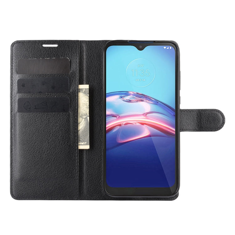For Motorola Moto E 2020 Litchi Texture Horizontal Flip Protective Case with Holder & Card Slots & Wallet