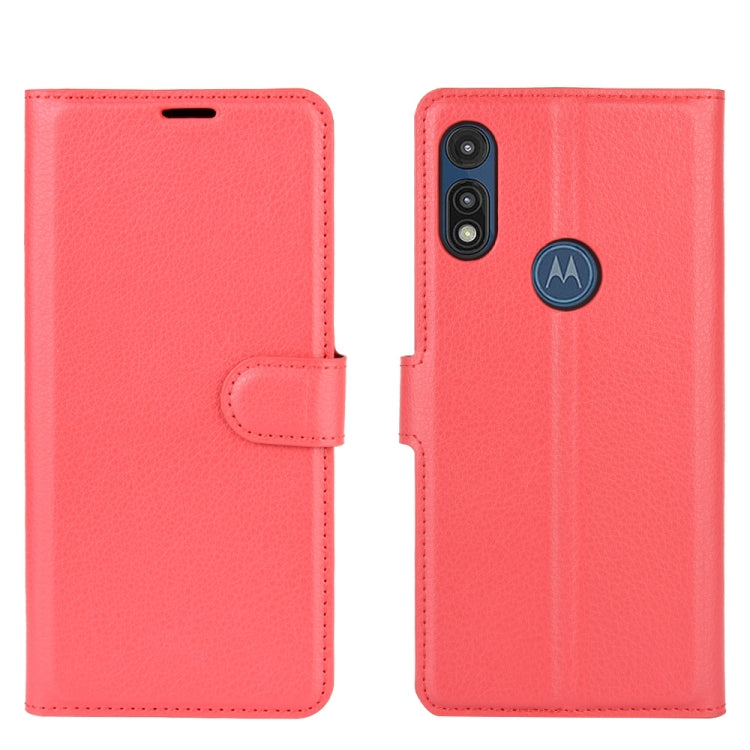 For Motorola Moto E 2020 Litchi Texture Horizontal Flip Protective Case with Holder & Card Slots & Wallet