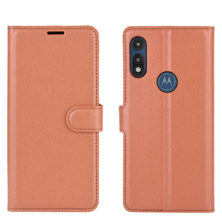 For Motorola Moto E 2020 Litchi Texture Horizontal Flip Protective Case with Holder & Card Slots & Wallet