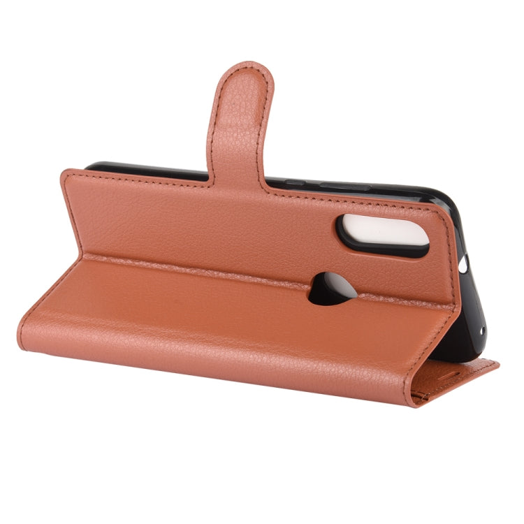 For Motorola Moto E 2020 Litchi Texture Horizontal Flip Protective Case with Holder & Card Slots & Wallet